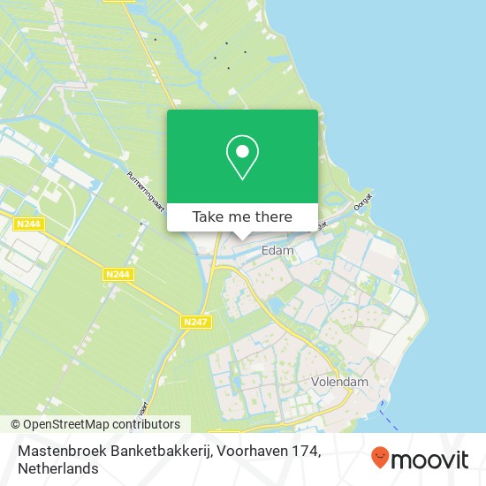 Mastenbroek Banketbakkerij, Voorhaven 174 Karte