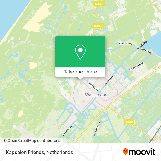 Kapsalon Friends map