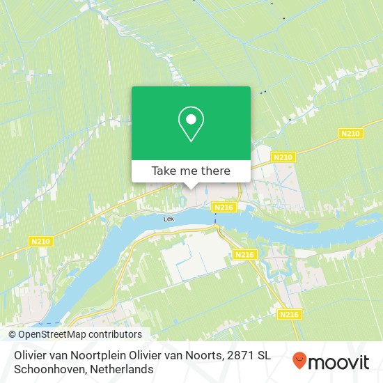 Olivier van Noortplein Olivier van Noorts, 2871 SL Schoonhoven map