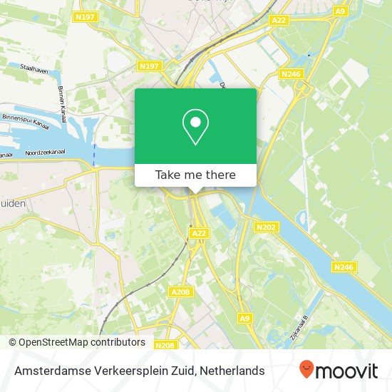 Amsterdamse Verkeersplein Zuid map