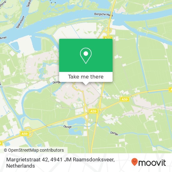 Margrietstraat 42, 4941 JM Raamsdonksveer Karte