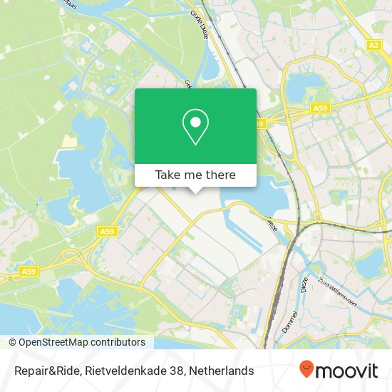 Repair&Ride, Rietveldenkade 38 map