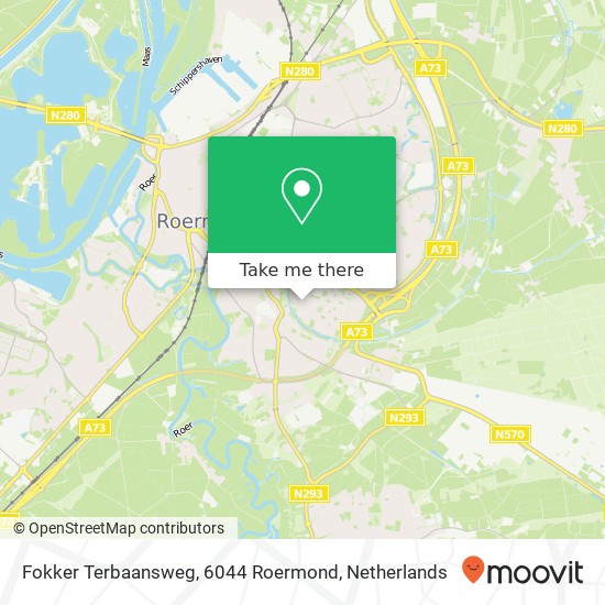 Fokker Terbaansweg, 6044 Roermond map