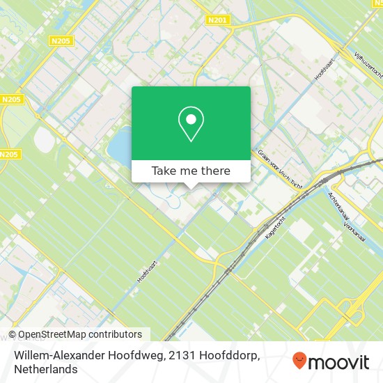 Willem-Alexander Hoofdweg, 2131 Hoofddorp map