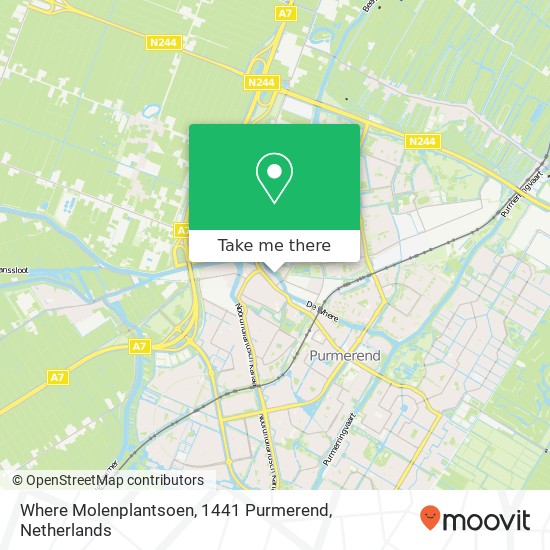 Where Molenplantsoen, 1441 Purmerend Karte