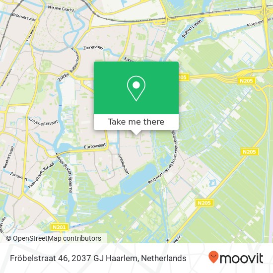 Fröbelstraat 46, 2037 GJ Haarlem Karte
