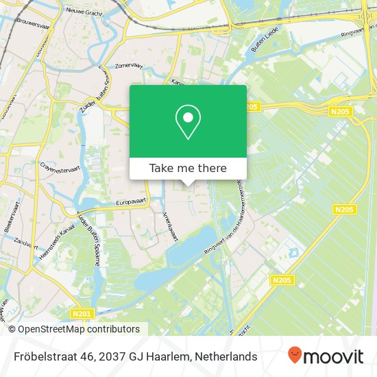 Fröbelstraat 46, 2037 GJ Haarlem map