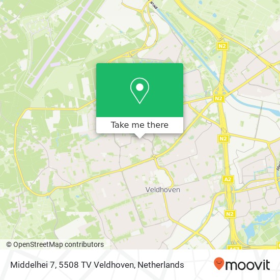 Middelhei 7, 5508 TV Veldhoven map