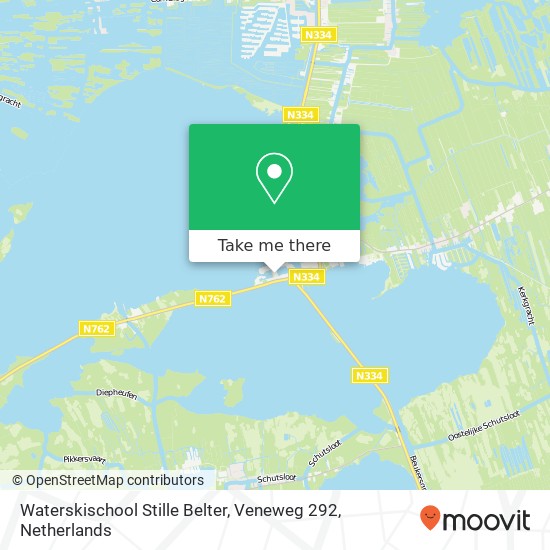 Waterskischool Stille Belter, Veneweg 292 map