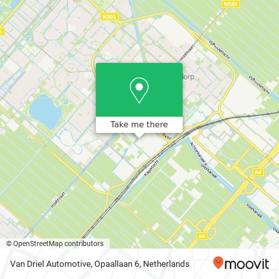 Van Driel Automotive, Opaallaan 6 map