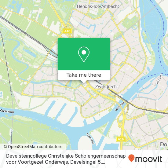 Develsteincollege Christelijke Scholengemeenschap voor Voortgezet Onderwijs, Develsingel 5 map