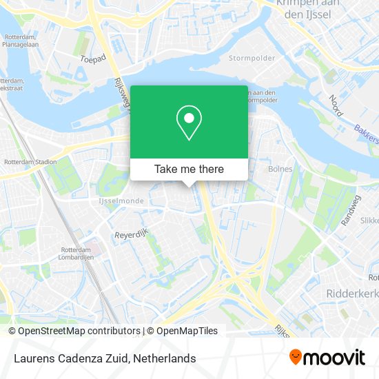 Laurens Cadenza Zuid map