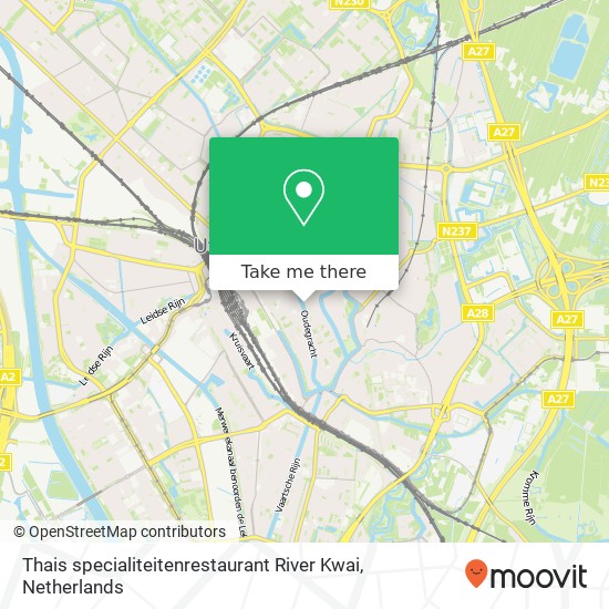 Thais specialiteitenrestaurant River Kwai map