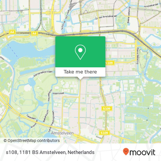 s108, 1181 BS Amstelveen map