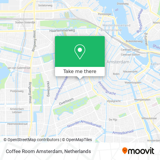 Coffee Room Amsterdam map