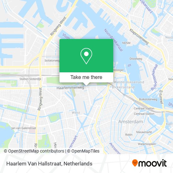 Haarlem Van Hallstraat map