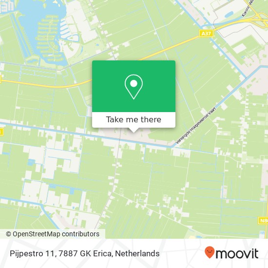 Pijpestro 11, 7887 GK Erica Karte