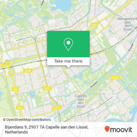 Bijendans 9, 2907 TA Capelle aan den IJssel Karte