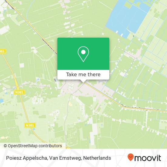 Poiesz Appelscha, Van Emstweg map