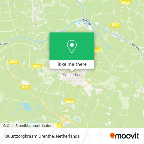 Buurtzorgkraam Drenthe Karte