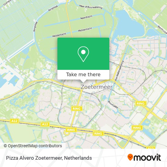 Pizza Alvero Zoetermeer map