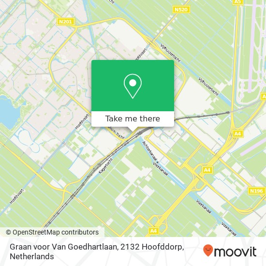 Graan voor Van Goedhartlaan, 2132 Hoofddorp Karte