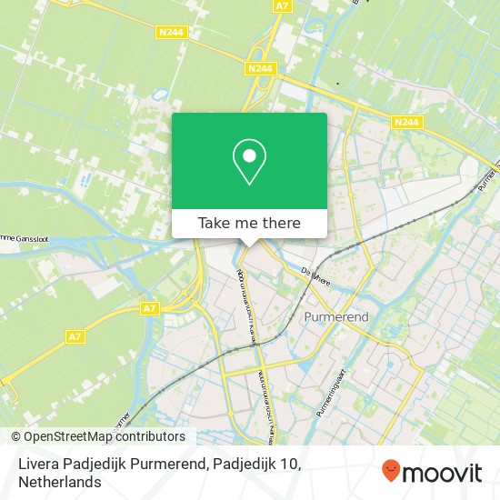 Livera Padjedijk Purmerend, Padjedijk 10 Karte