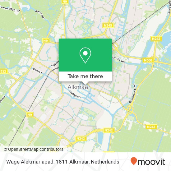 Wage Alekmariapad, 1811 Alkmaar map