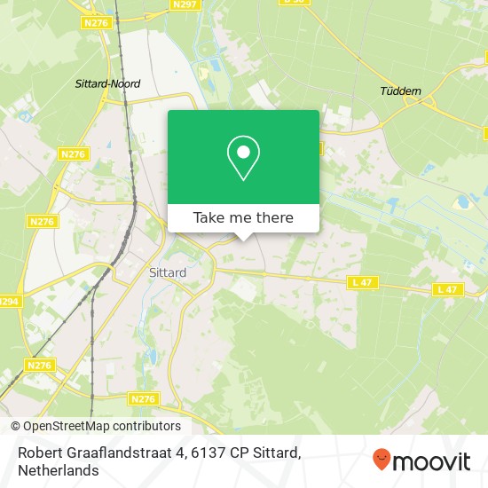 Robert Graaflandstraat 4, 6137 CP Sittard map