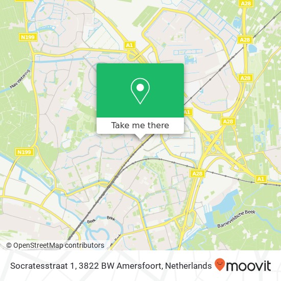 Socratesstraat 1, 3822 BW Amersfoort map