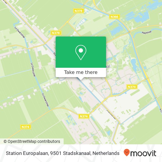 Station Europalaan, 9501 Stadskanaal map