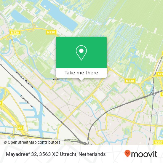 Mayadreef 32, 3563 XC Utrecht map