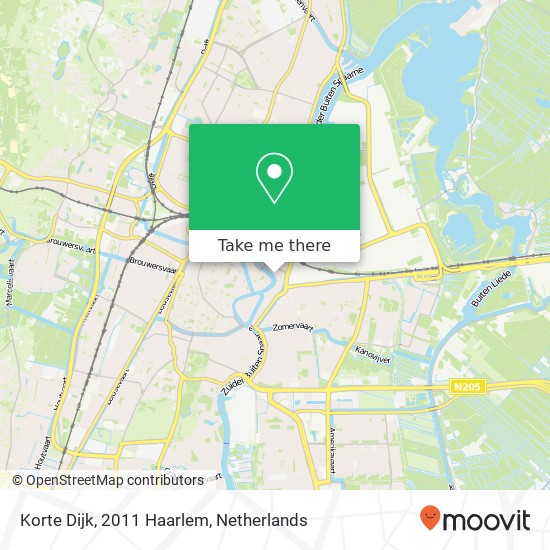 Korte Dijk, 2011 Haarlem map