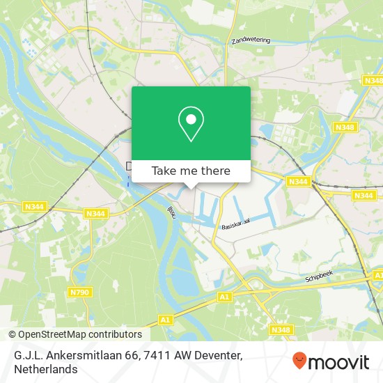 G.J.L. Ankersmitlaan 66, 7411 AW Deventer map