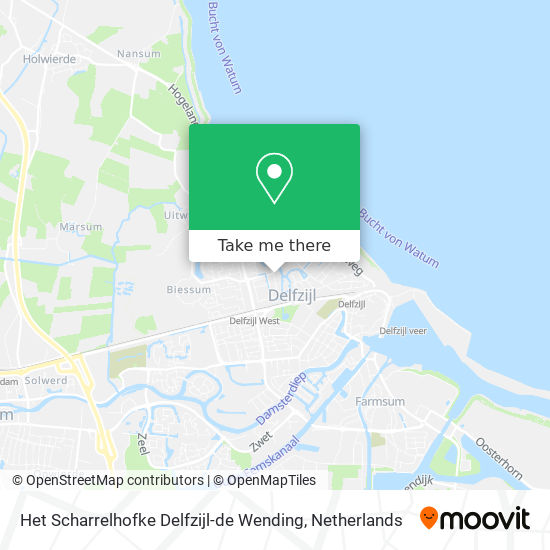 Het Scharrelhofke Delfzijl-de Wending map