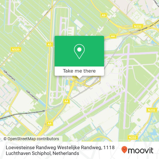 Loevesteinse Randweg Westelijke Randweg, 1118 Luchthaven Schiphol map