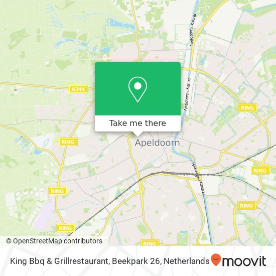 King Bbq & Grillrestaurant, Beekpark 26 map