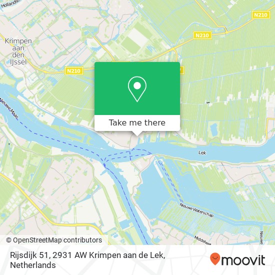 Rijsdijk 51, 2931 AW Krimpen aan de Lek map