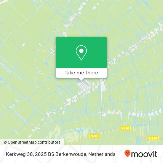 Kerkweg 38, 2825 BS Berkenwoude map