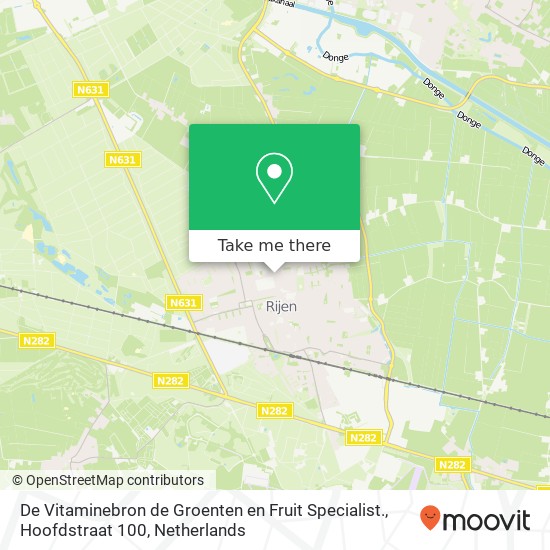 De Vitaminebron de Groenten en Fruit Specialist., Hoofdstraat 100 Karte