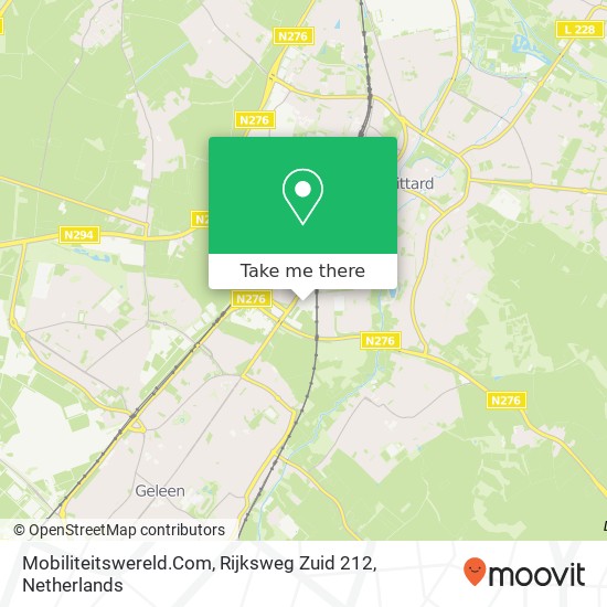 Mobiliteitswereld.Com, Rijksweg Zuid 212 map