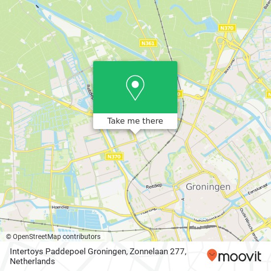 Intertoys Paddepoel Groningen, Zonnelaan 277 map