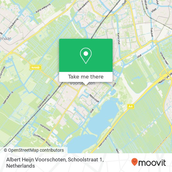 Albert Heijn Voorschoten, Schoolstraat 1 Karte