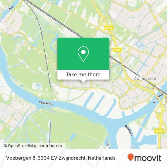 Vosbergen 8, 3334 EV Zwijndrecht map