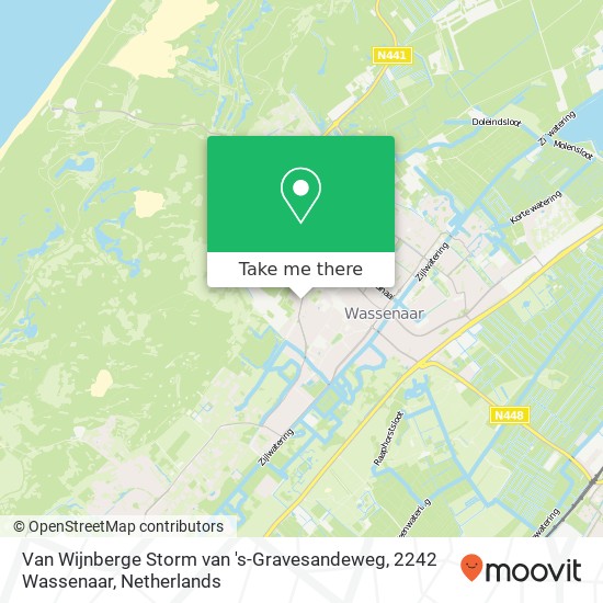 Van Wijnberge Storm van 's-Gravesandeweg, 2242 Wassenaar map