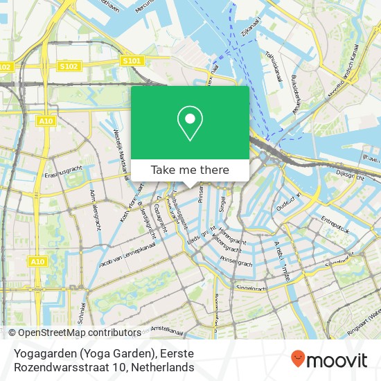 Yogagarden (Yoga Garden), Eerste Rozendwarsstraat 10 map