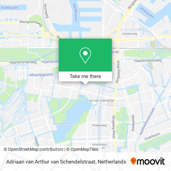 Adriaan van Arthur van Schendelstraat map