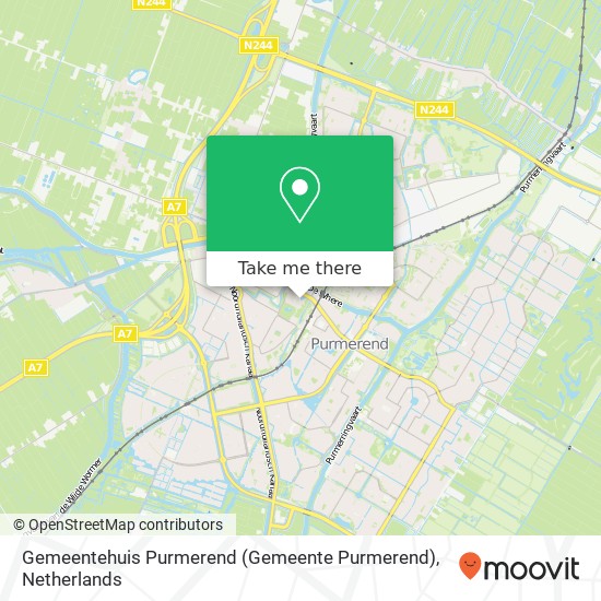 Gemeentehuis Purmerend (Gemeente Purmerend) Karte