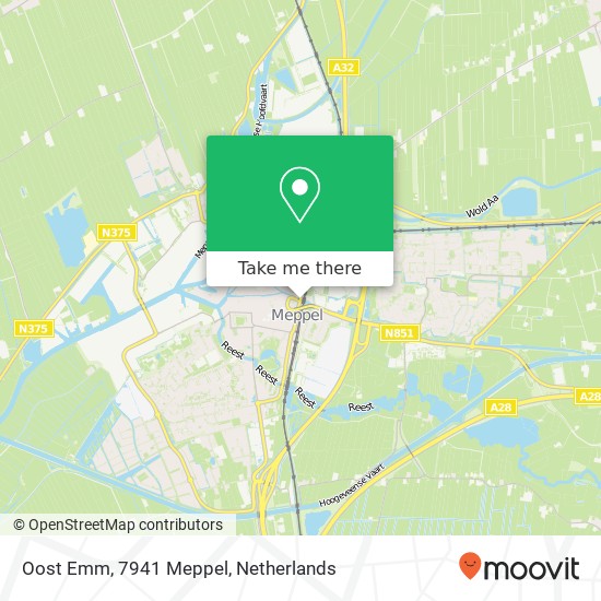 Oost Emm, 7941 Meppel map