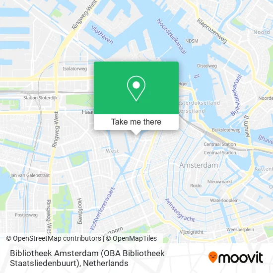 Bibliotheek Amsterdam (OBA Bibliotheek Staatsliedenbuurt) map